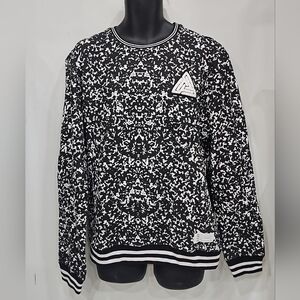 Pyramid Black and White Patterned Men's Sweater/Size L/NWT